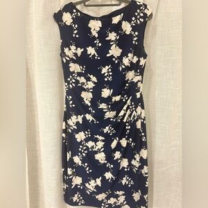 CHAPS Navy floral dress